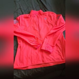 Bright orange adidas jacket